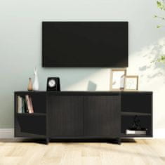 shumee TV stolek černý 130 x 35 x 50 cm dřevotříska