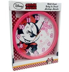 Disney Nástěnné hodiny - Růžová Minnie