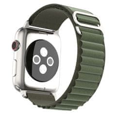 Techsuit Řemínek Techsuit – Watchband W037 – Apple Watch 1 / 2 / 3 / 4 / 5 / 6 / 7 / 8 / SE (38 mm / 40 mm / 41 mm) - Army Green