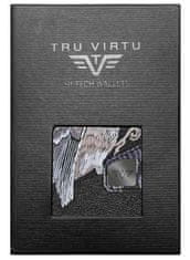 Tru Virtu Kožená peněženka TRU VIRTU CLICK & SLIDE 3D limitovaná edice - Bird & Clover