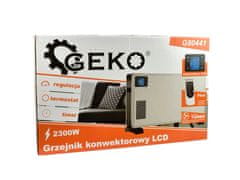 GEKO Konvektorový ohřívač LCD s dálkovým ovládáním