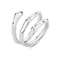 NUBIS Trojitý stříbrný prsten - velikost universální