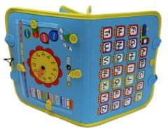 Sferazabawek Montessori smyslová manipulační tabule s hodinami