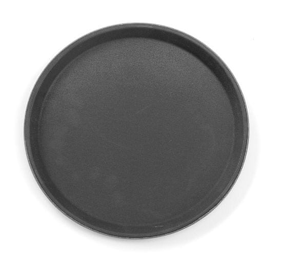 Hendi Tác servírovací z polypropylenu protiskluzový kulatý černý ø410x(H)20mm - 878149
