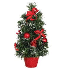Guirca Vánoční stromek v květináči červený umělý 40cm
