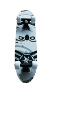 Skateboard dětský UN 2522 BLACK WHITE