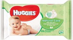 Huggies HUGGIES Single Natural Care Ubrousky vlhčené 56 ks