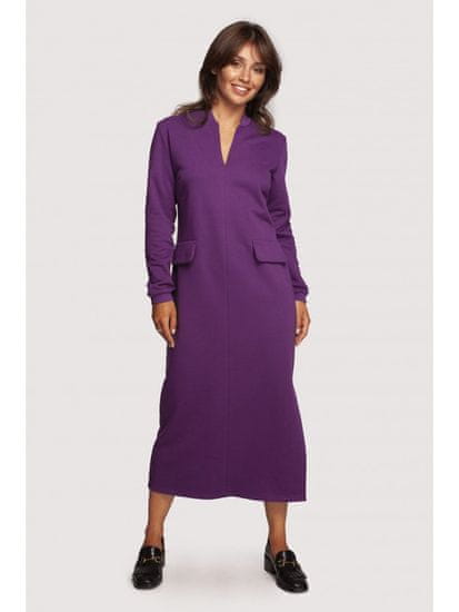 BeWear Dámské midi šaty Seemi B242 fialová