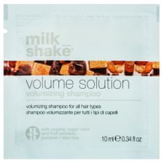Milk Shake Volume Solution Shampoo - šampon pro objem pro všechny typy vlasů, nezatěžuje vlasy, posiluje vlasové cibulky, 10ml