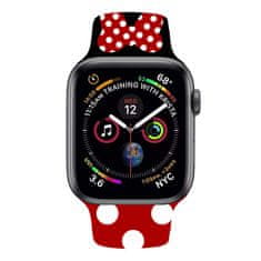 Symfony Řemínek pro apple watch 38/40, silikon puntíky