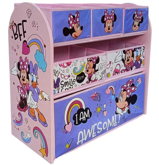 Disney Dřevěný organizér na hračky - Minnie Mouse