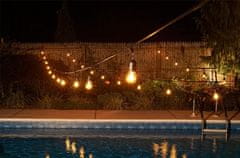 LUMILED Zahradní svítidlo LED světelný řetěz 20m GIRLANDA MALUS 20x E27 + 20x LED žárovka 4W 2000K Teplá bílá