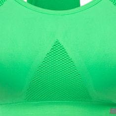 Bezešvá push-up sportovní podprsenka XL/XXL - zelená