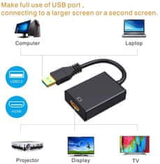 PremiumCord USB 3.0 redukce na HDMI se zvukem