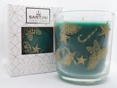 Santini Cosmetics Luxusní vánoční svíčka Santini - Vánoční stromeček, 200g