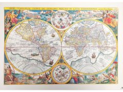 Alum online Stará mapa světa - P. Plancius 1594