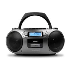 AIWA Boombox Radiomagnetofon, CD, USB, Bluetooth - BBTC-550MG