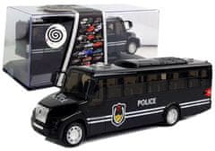 INTEREST Policejní Autobus černý se zvukem.