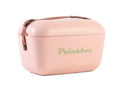 Polarbox Chladicí box Polarbox Classic 12 l, růžový se zeleným nápisem PolarBox