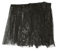 Guirca Dětská sukně tutu černá se třpytkami 30cm