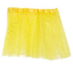 Guirca Dětská sukně tutu žlutá se třpytkami 30cm