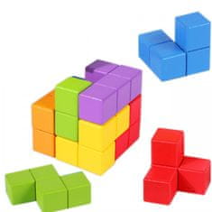 ATAN Dřevěné kostky tetris MHBH1184