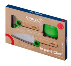 Opinel Dětský kuchařský set na krájení zelený Le Petit Chef Opinel