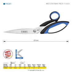 Kretzer - Solingen Krejčovské nůžky KRETZER FINNY PROFI 772025