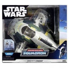 Star Wars Micro Galaxy Squadron s 20 cm figurkou vozidla - vesmírná loď Jango Fetta