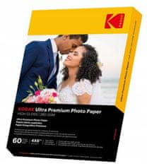 Kodak Fotopapír, Fotografický papír, lesklý, 280g, 4R, 10x15, 60ks Kodak