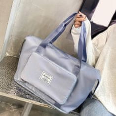 Alum online Cestovní skládací taška s velkým úložným prostorem - modrošedá