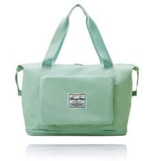 Alum online Cestovní skládací taška s velkým úložným prostorem - světle zelená