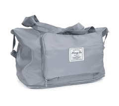 Alum online Cestovní skládací taška s velkým úložným prostorem - šedá