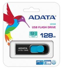 Adata Pendrive UV128 černo-modrý 128GB
