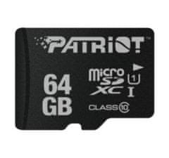 HADEX Paměťová karta PATRIOT micro SDHC 64GB UHS-I bez adaptéru