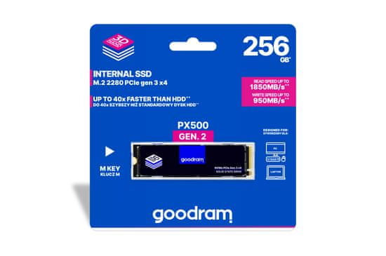GoodRam GOODRAM PX500 256GB, SSDPR-PX500-256-80-G2