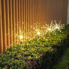 LUMILED Solární zahradní lampa LED Pampeliška LOTUS 80cm