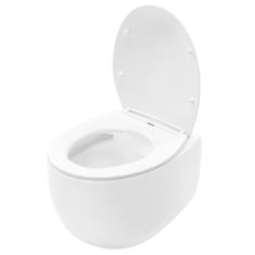 BPS-koupelny Závěsná WC mísa se SoftClose sedátkem REA LARS, bílá