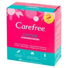 OEM Hygienické vložky Carefree Cotton Fresh Scent - svěží vůně 1Op.-56Sks