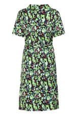 ZOSO zelené vzorované šaty s límečkem Velikost: M