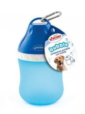 RECORD Cestovní láhev na vodu pro psa s miskou velká modrá