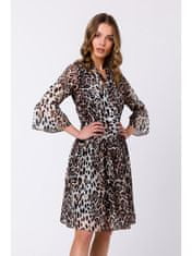 Style Stylove Dámské mini šaty Omiten S337 leopard S