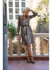 Style Stylove Dámské mini šaty Seka S338 leopard XL