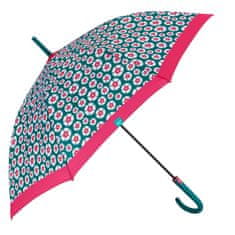 Perletti Time, Dámský holový deštník / červený lem, 26242