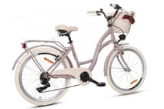 Goetze Mood dámské jízdní kolo, kola 24”, výška 120-155cm, 6-rychlostní, lilamatné