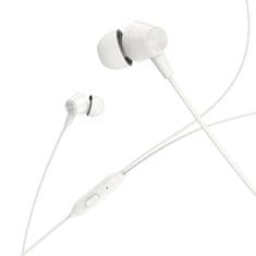 Borofone kabelová sluchátka s mikrofonem - Bílá KP27930