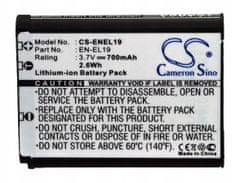 CameronSino Baterie Akumulátor EN-EL19 ENEL19 Nikon, NP-BJ1 NPBJ1 Sony