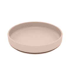 Petite&Mars Set jídelní silikonový TAKE&MATCH 2 ks talíř + miska Desert Sand 6m+