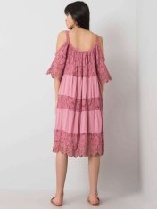 Kraftika O bella špinavé růžové šaty s otevřenými rameny, velikost l