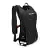 ZAGATTO Běžecký batoh na kolo malý pohodlný sportovní batoh, dámský batoh pánský batoh černý, nastavitelné popruhy, na zip, objem 5 litrů, 39x22x15 / ZG90
